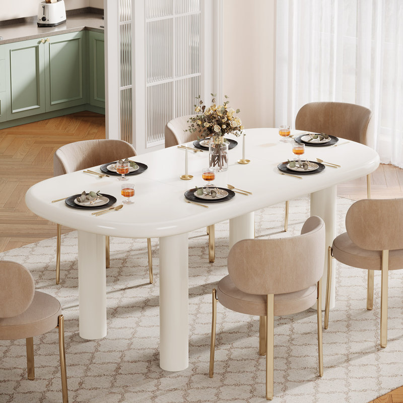 Wrought Studio™ 63-inch Dining Table & Reviews | Wayfair Wrought Studio™ 63-inch Dining Table & Reviews | Wayfair